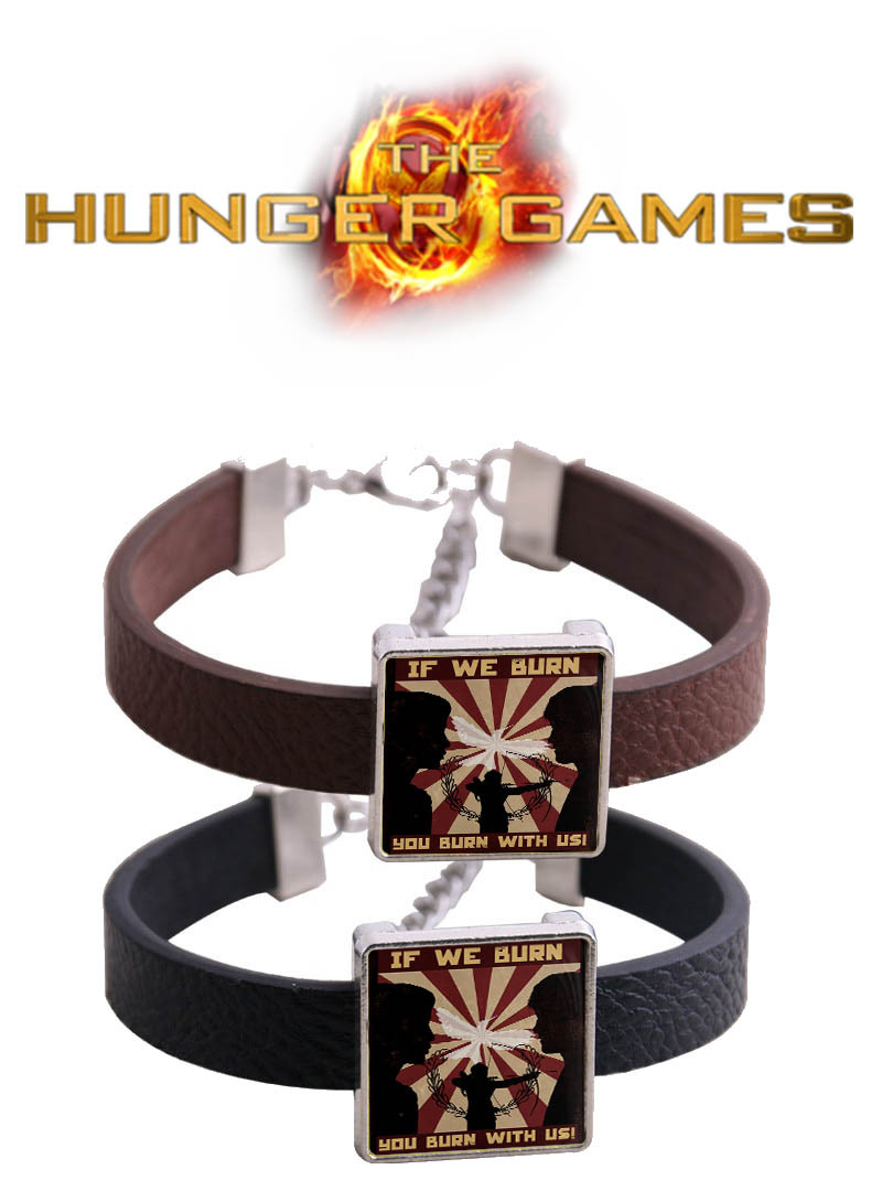 Браслет if we burn You burn with us Голодні ігри / The Hunger Games