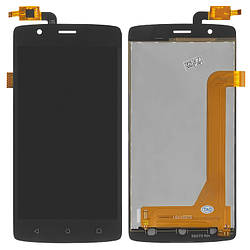 Дисплей для Fly FS506, модуль у зборі (екран і сенсор), чорний, оригінал