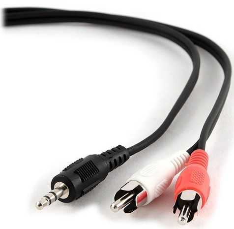 Кабель звуковой Cablexpert 3.5mm(джек) - 2xRCA(тюльпан) 5м (CCA-458-5M), фото 1