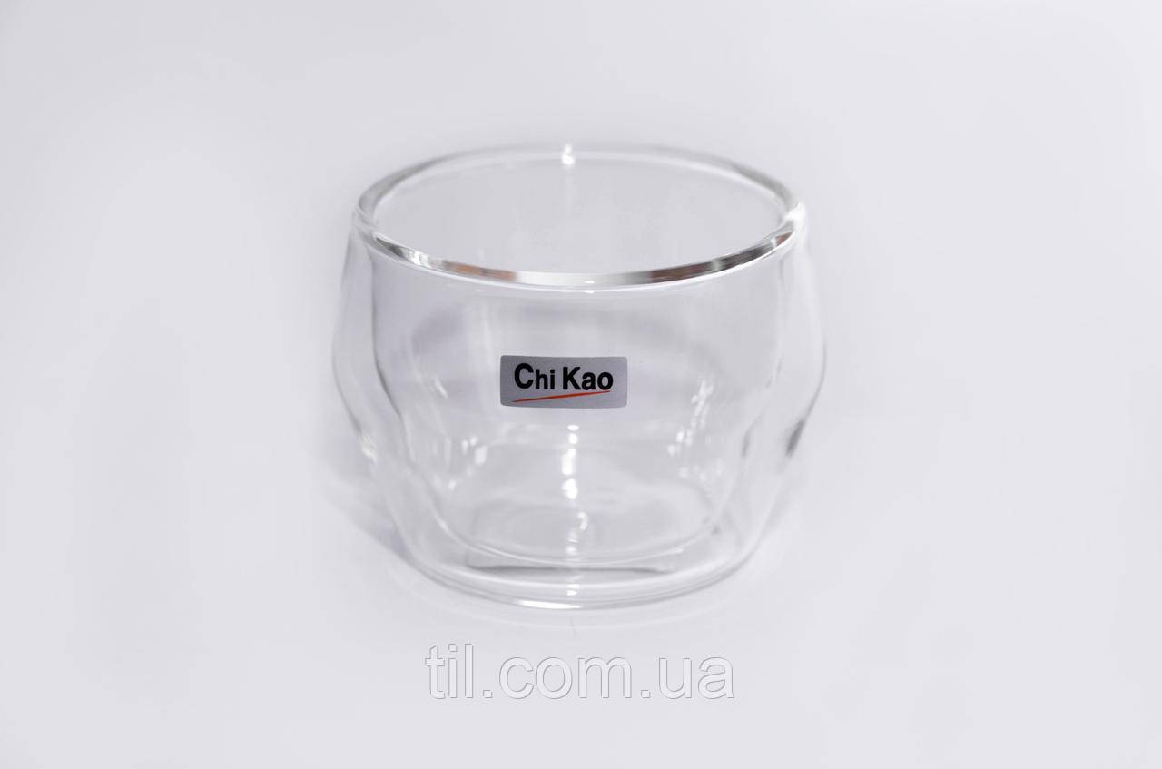 Скляна склянка з подвійним склом "CHI KAO" 150 мл.