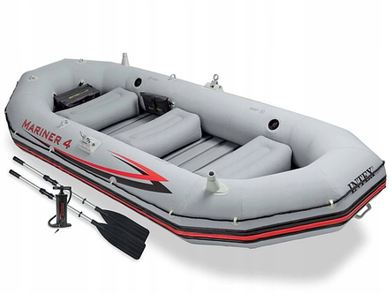 Надувний човен чотиримісний Intex Mariner 4 — 328х145х48 см, фото 1