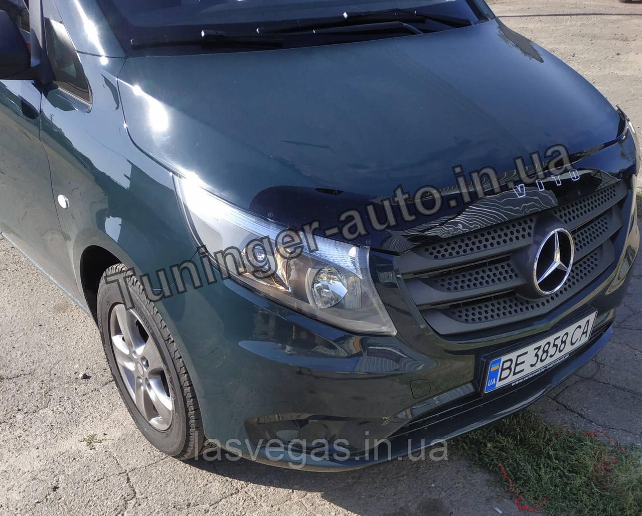 Мухобійка, дефлектор капота Vito W447 2015- (VT52), фото 1
