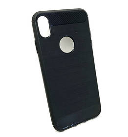 Чехол на iPhone X Max, iPhone XS Max накладка на заднюю панель Hoco Carbon TPU