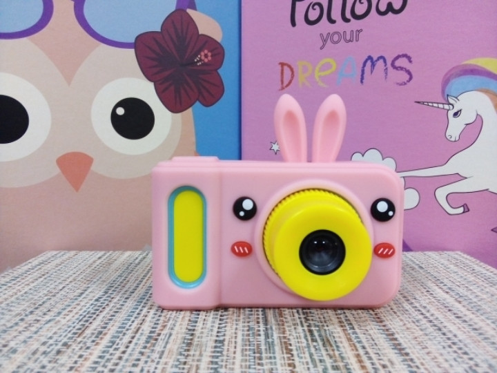 Детский фотоаппарат цифровая розово желтая digital camera Amazing - фото 6 - id-p1044787803