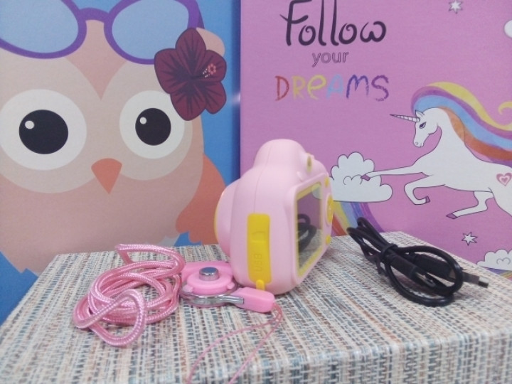 Цифровой Детский фотоаппарат противоударный с функцией видео розовый Kids Camera Amazing - фото 4 - id-p1044787804