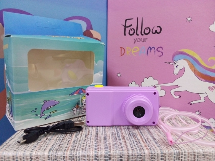 Фотоаппарат для детей цифровая сиреневая Digital Camera Amazing - фото 2 - id-p1044787816