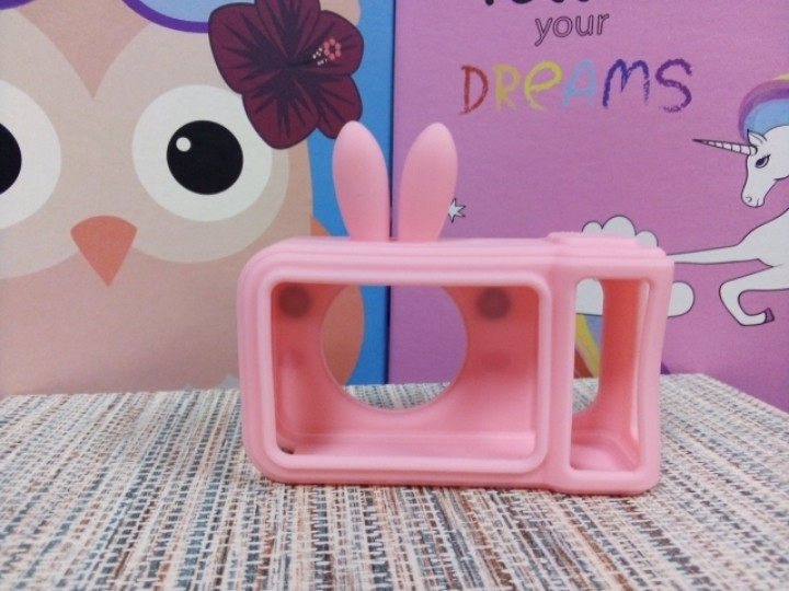 Чехол на детский фотоаппарат розовый зайчик Amazing - фото 2 - id-p1044787826