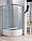 Душова кабіна напівкругла 90х90 см з піддоном 40 см Santeh 9021 F дверей розсувні, фото 2