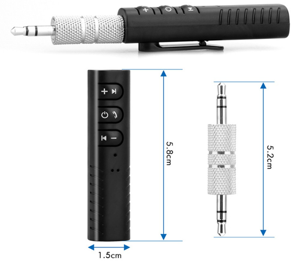 Беспроводной приемник Bluetooth 4.1 аудио AUX 3.5 mm для наушников,колонок,усилителя - фото 3 - id-p1044832850