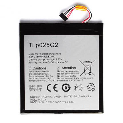 Акумулятор TLp025G2 Alcatel 9003, фото 1