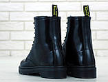 Черевики жіночі осінні шкіряні Dr. Martens Black Mono "Чорні" розмір 36-39, фото 8