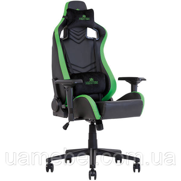 Крісло ігрове для комп'ютера HEXTER (ХЕКСТЕР) PRO R4D TILT MB70 01 black/green