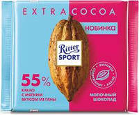 Шоколад молочный Ritter Sport "55% какао", с мягким вкусом из Ганы, 100 г