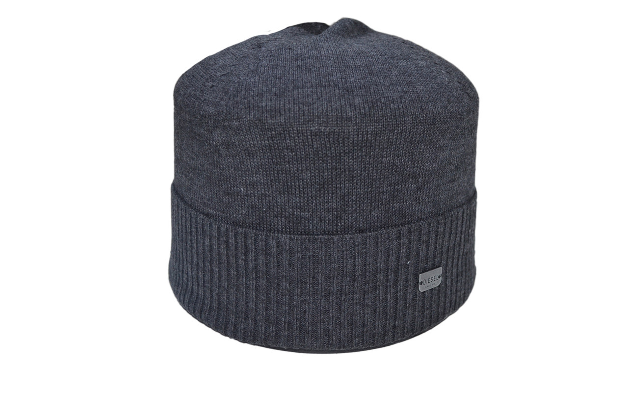 Шапка Caps Zone Diezel 55-59 см Темно-сірий меланж (40917-1)