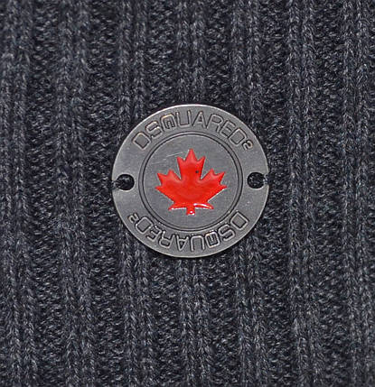 Шапка Caps Zone Dsquared 55-59 см Темно-сірий меланж (40917-3), фото 2