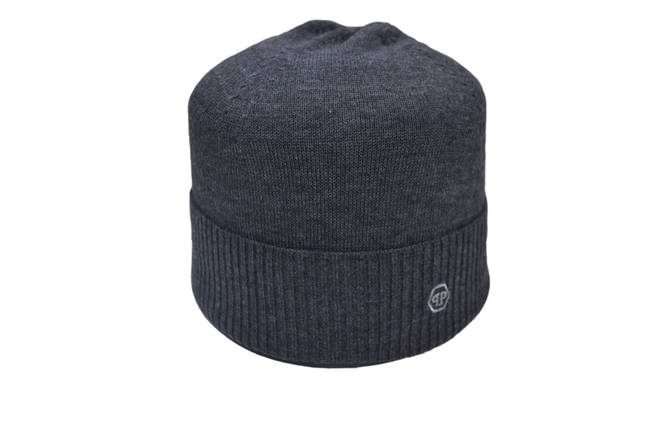 Шапка Caps Zone Philipp Plein 55-59 см Темно-сірий меланж (40917-12), фото 1