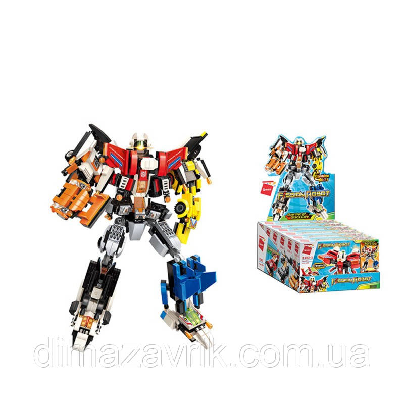 Конструктор Qman 3102 "Робот Трансформер" 6 в 1 850 деталей, фото 1