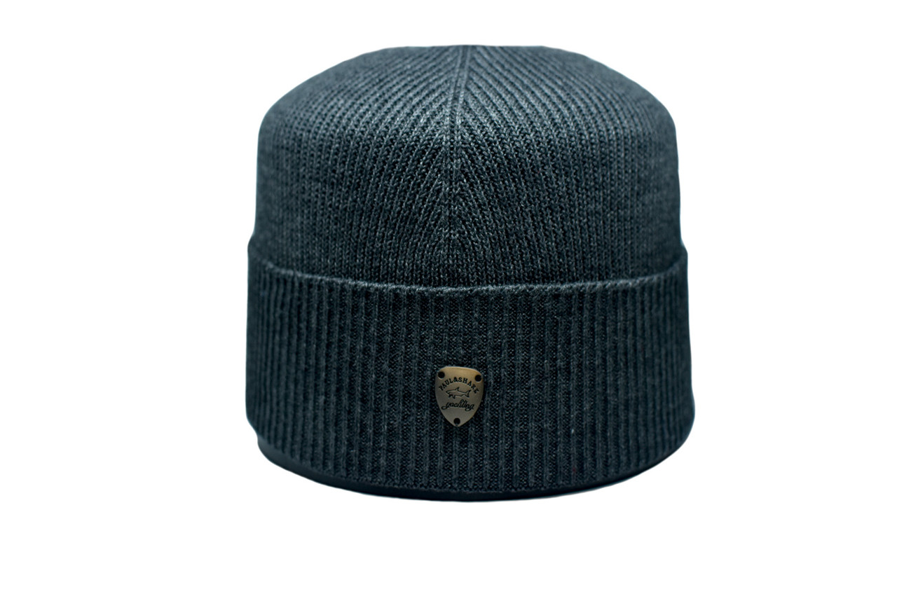 Шапка Caps Zone Paul & Shark 55-59 см Темно-сірий меланж (CZ 10118-14)