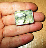 Срібний перстінь із принтом, розмір 18.6, фото 5