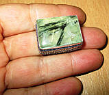 Срібний перстінь із принтом, розмір 18.6, фото 9