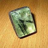 Срібний перстінь із принтом, розмір 18.6, фото 8