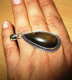 Срібний кулон із тигровим оком,, фото 3