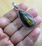 Срібний кулон із тигровим оком,, фото 8