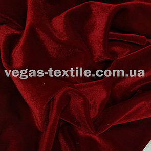 Оксамит стрейч Бордовий