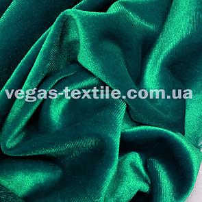 Оксамит стрейч Бірюзовий