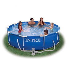 Каркасні басейни Intex 56996 (28212) (366х76 див. ) + насос помпа, фото 4