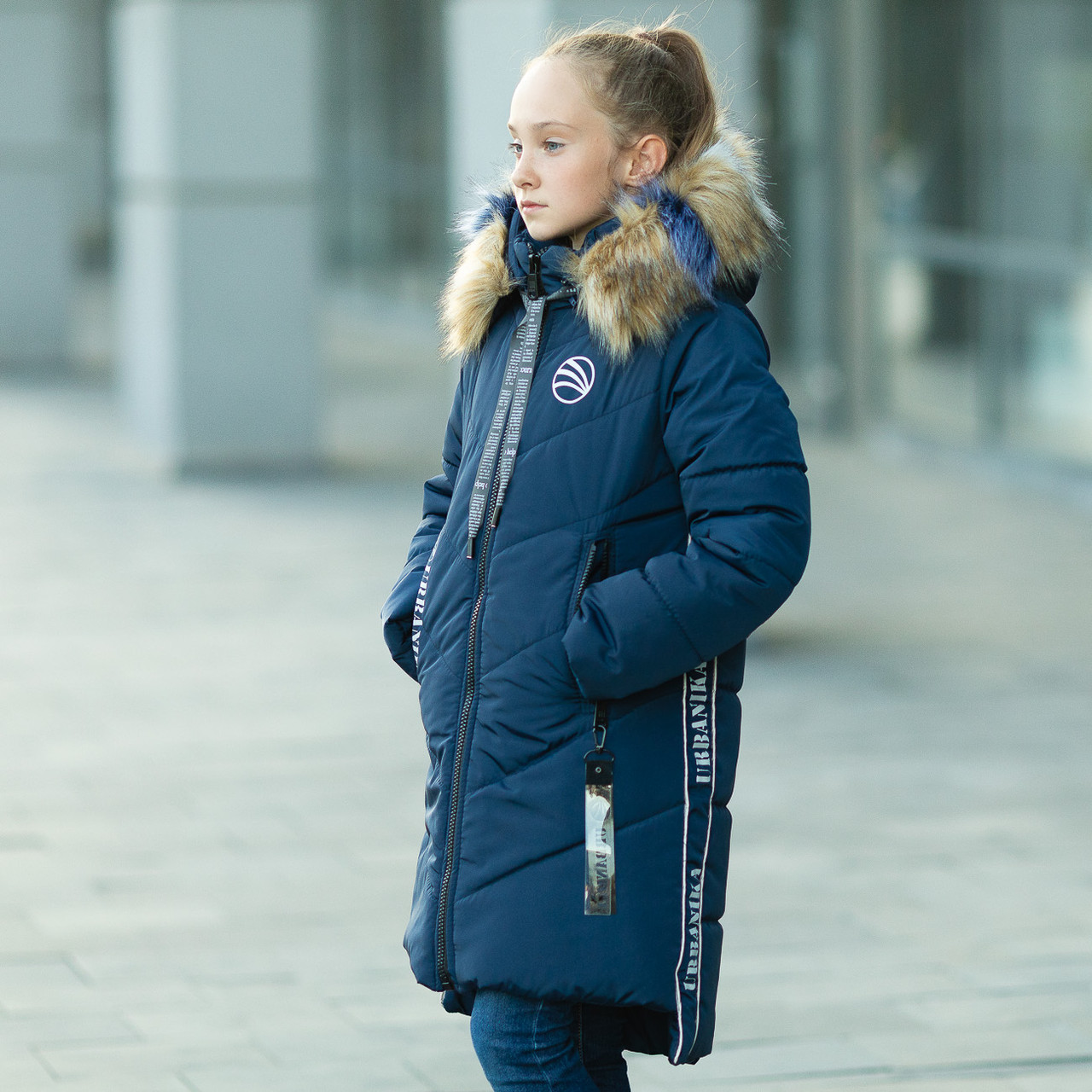 Зимова куртка для дівчинки "Скарлет", 34 розмір