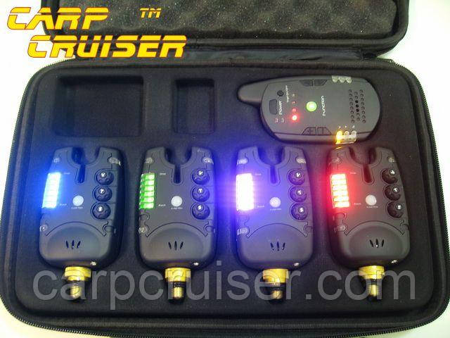 Carp Cruiser FA211-4V2 Набор карповых сигнализаторов поклевки (4+1) пейджер с 2-х ст связью и сист анти вор - фото 2 - id-p131472222