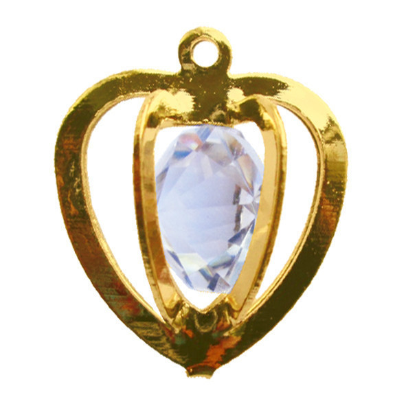Підвіска Кулон Крапля з Кристалом, Метал, Колір Золото, Фурнітура для Прикрас, Рукоділля, фото 1