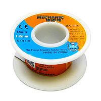 Припій дротовий (Sn63Pb37+Flux1-3%) HX-T100 1.0 мм 55 г на котушці MECHANIC