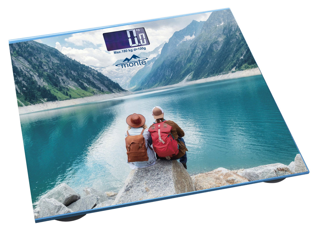 Ваги підлогові електронні скляні Monte MT-6011-3 до 180 кг з високою точністю