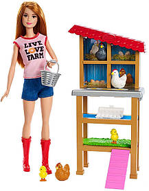 Ігровий набір Barbie You can be Chicken Farmer лялька Барбі Куряча ферма FXP15