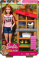 Ігровий набір Barbie You can be Chicken Farmer лялька Барбі Куряча ферма FXP15, фото 8