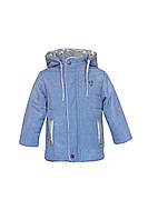 Куртка детская демисезонная для мальчика Фиксики голубая+серебро весна\осень 80,86,92см