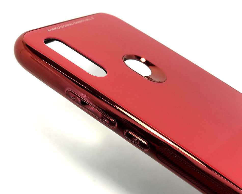 Чохол для Xiaomi Redmi 7 накладка на бампер протиударний glass Case червоний