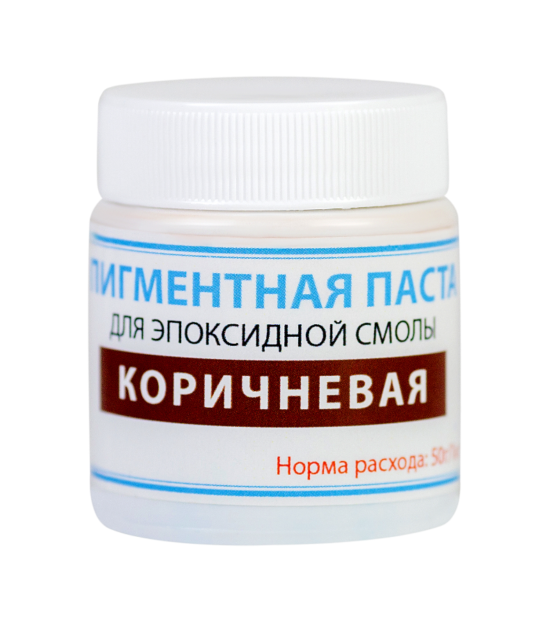 КОРІЧНЕВА Пігментна паста для епоксидної смоли ТМ Просто та легко, 50 г hotdeal, фото 1