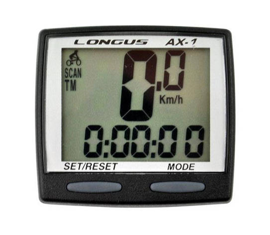 Велокомп`ютер Longus AX-1 8 ф-цій чорний Special Edition, фото 2