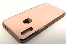 Чохол для Xiaomi Redmi 7 накладка на бампер протиударний glass Case рожевий, фото 3
