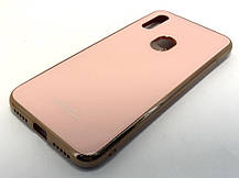 Чохол для Xiaomi Redmi 7 накладка на бампер протиударний glass Case рожевий, фото 4