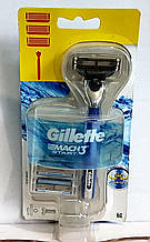 Набір бритвений станок Gillette Mach3 START +2 змінних картриджа