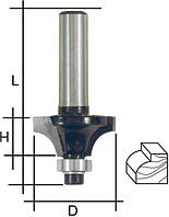 Фреза кромочная профильная с нижним подшипником ,DxHxL = 32х16х56 мм FIT