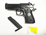 Дитячий пневматичний пістолет на пульках ZM21, металевий корпус, іграшкова зброя, фото 4