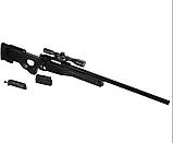 Іграшкова снайперська гвинтівка ZM52 на пульках, оптичний приціл, поворотний затвор, дитяче зброю, фото 4