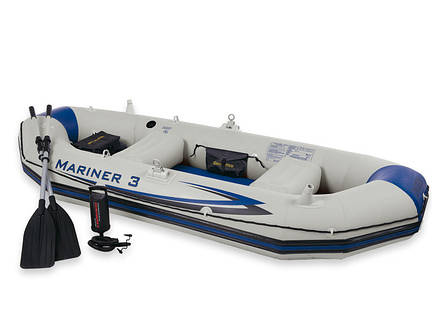 Надувний човен Intex Mariner 3-місний із вантажністю до 300 кг., фото 1