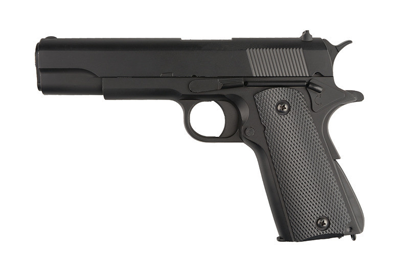 Дитячий спринговый пістолет (Colt 1911) ZM19, метал, на пульках, іграшкова зброя