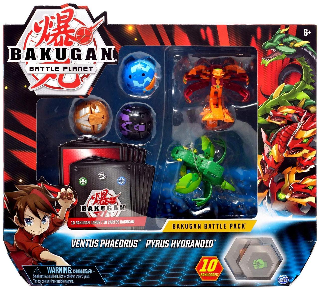 Bakugan Battle planet набор из 5 бакуганов Ventus Phaedrus Pyrus Hydranoid, фото 1